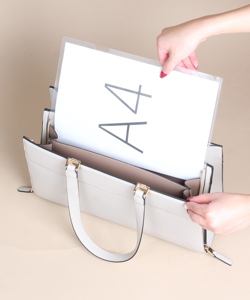12Twelve Agenda 配色A4トートバッグ Mimi Special Collaboration】配色A4トートバッグ - 12Twelve