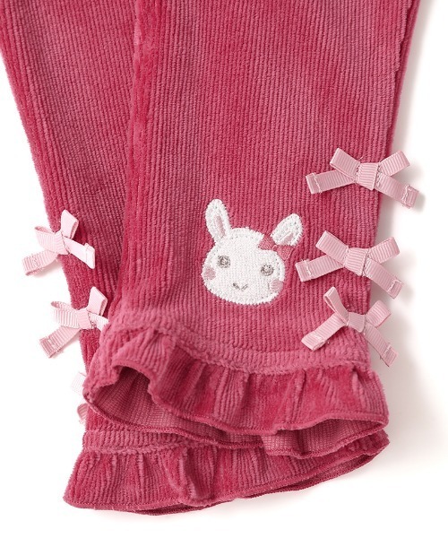 coeur a パンツ 裾フリル付きロングパンツ キッズ 子供服 女の子