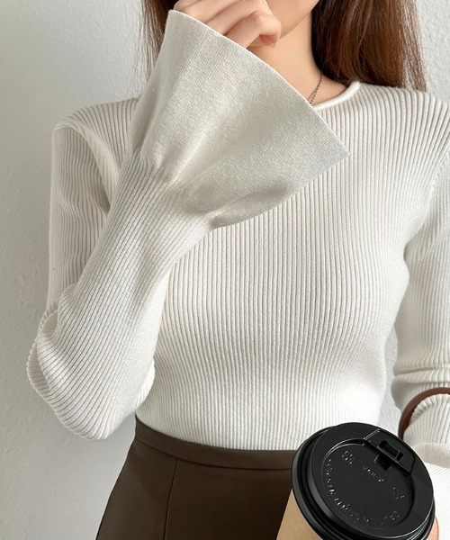 COCOMOMO ニット セーター 「選べるタイプ×カラー展開」 フレア