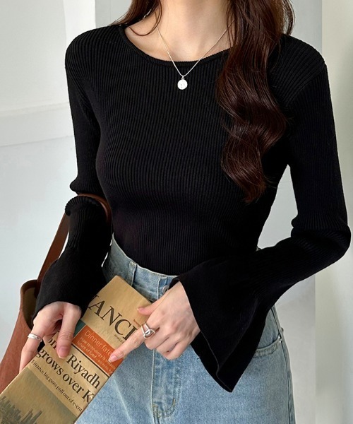 COCOMOMO ニット セーター 「選べるタイプ×カラー展開」 フレア