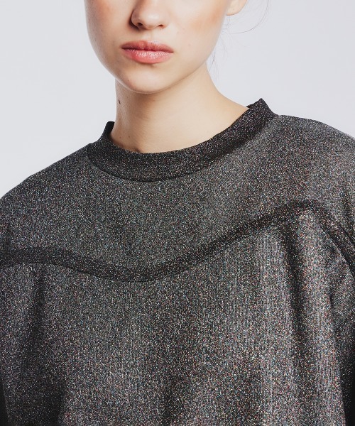 ESSENTIAL（DOUBLE STANDARD CLOTHING） tシャツ ラメ裏毛カットアウト