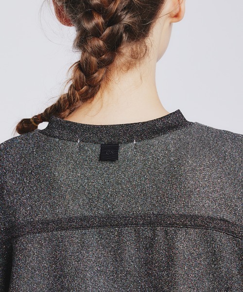 ESSENTIAL（DOUBLE STANDARD CLOTHING） tシャツ ラメ裏毛カットアウト