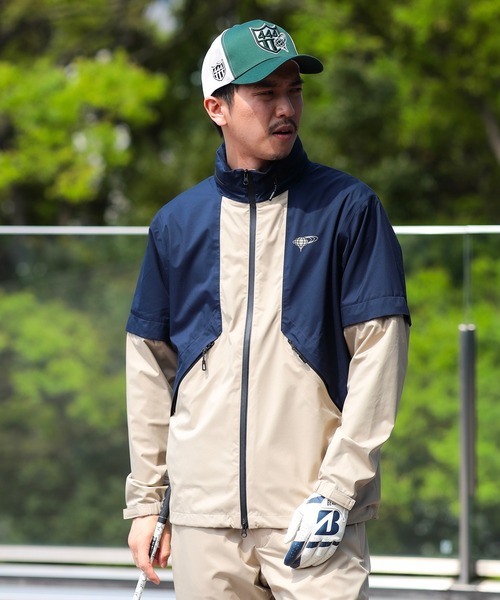 BEAMS - 【BEAMS GOLF】2WAY中綿ジャケット ベージュ メンズM BEAMS - 【BEAMS GOLF】2WAY中綿ジャケット ベージュ メンズMの