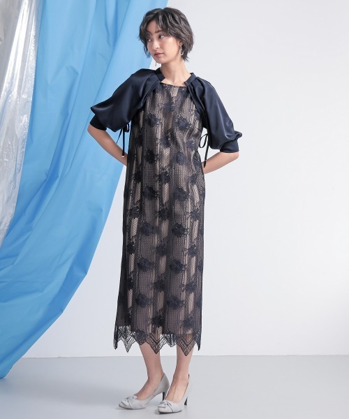 Callarus ドレス 「Callarus」ボリュームスリーブデザインレース