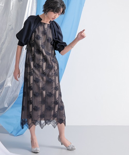 Callarus ドレス 「Callarus」ボリュームスリーブデザインレース