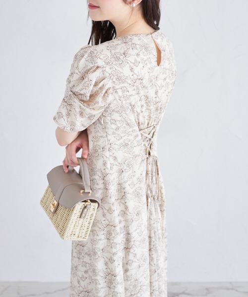 tocco closet ワンピース バックレースアップパワーショルダー