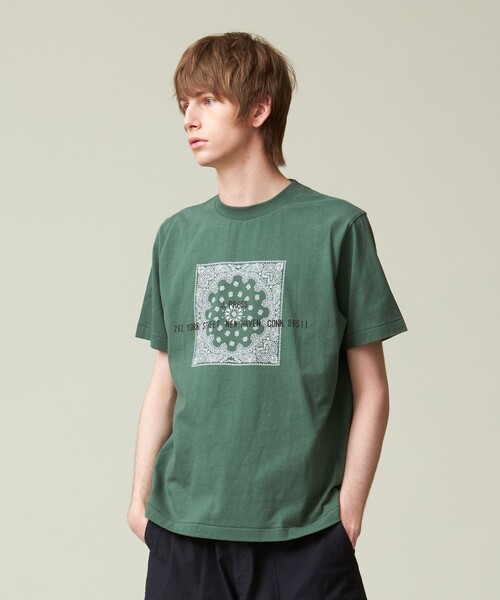 J.PRESS（J.プレス） tシャツ ペイズリーバンダナプリントTシャツ