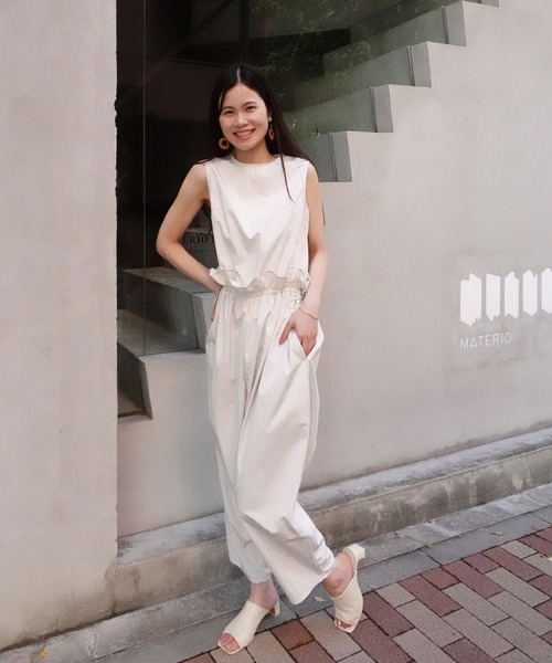 すーたん A DAY IN THE LIFE  ナイロン オールインワン LASUD｜ショルダーギャザーオールインワン | Rakuten Fashion