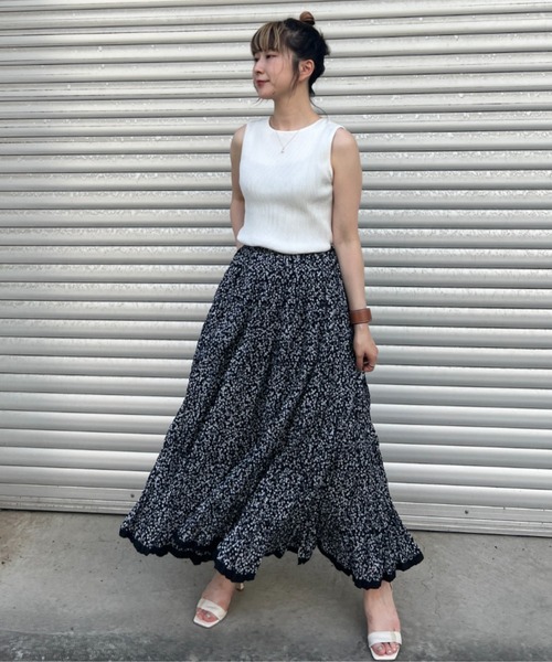 スカート 「MARIHA/マリハ」草原の虹のスカート Spring Berries/Black 