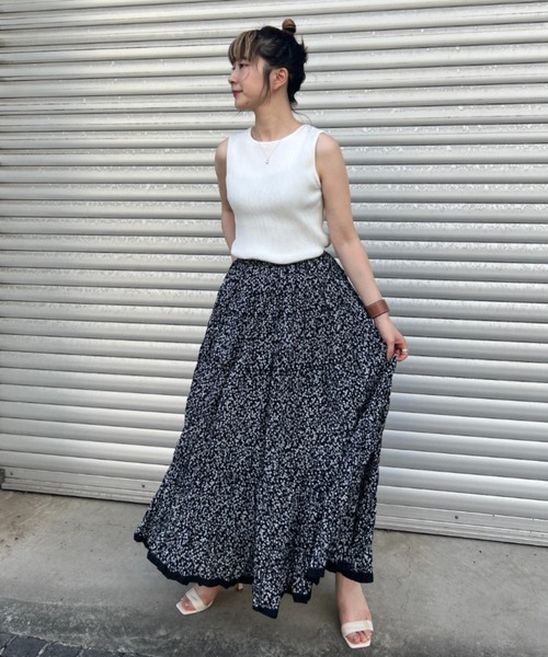 スカート 「MARIHA/マリハ」草原の虹のスカート Spring Berries/Black  