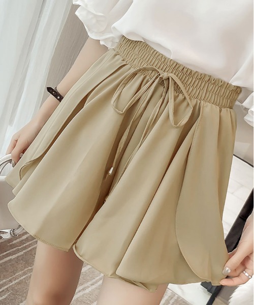 【関税込み】Templa ベージュ レイヤード ショートパンツ パンツ レイヤード シフォン ショート レディース : ZOZOTOWN