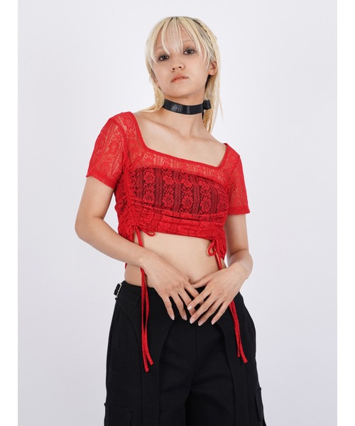 新品未使用】PAMEO POSE Tシャツ 牡蠣 パール ホワイト