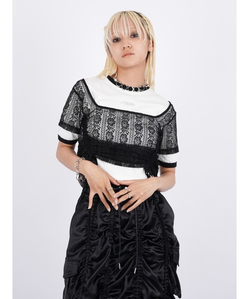 PAMEO POSE tシャツ Garde Lace T レディース : ZOZOTOWN Yahoo
