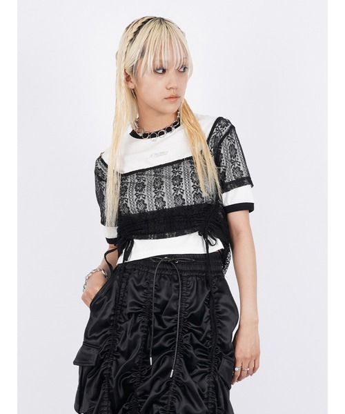 PAMEO POSE tシャツ Garde Lace T レディース : ZOZOTOWN Yahoo