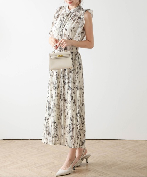 SUGAR BISKET ワンピース 花柄シフォンワンピース : ZOZOTOWN
