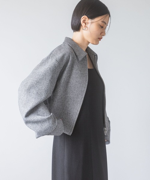 A part by ジャケット テーラードジャケット ショートZIPシャツ