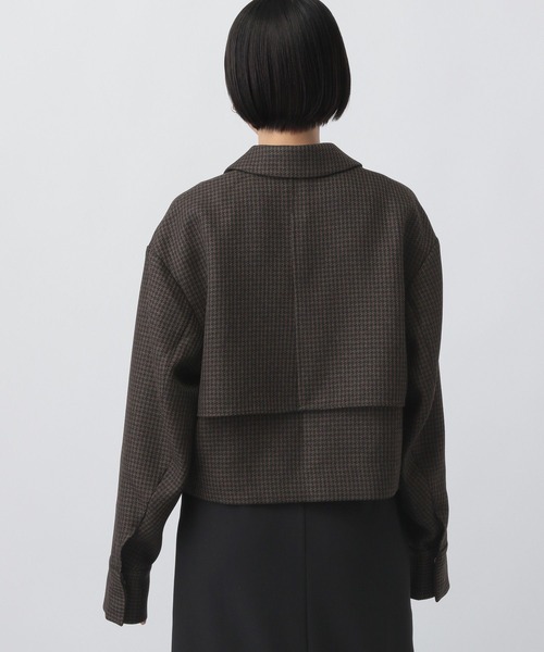 A part by ジャケット テーラードジャケット ショートZIPシャツ