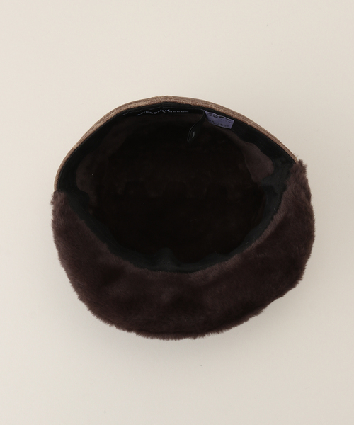 【AWESOME NEEDS】BELLBOY CAP_RIBBON ●送料・関税込● AWESOME NEEDS 帽子 キャップ BELLBOY CAP_SHEARLING_BROW