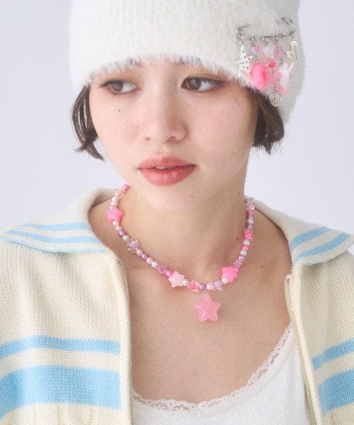 Poly Jam ネックレス Multi motif beaded necklace / マルチモチーフ