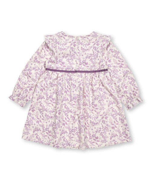 BeBe Petits Pois Vert ワンピース 「お揃い」細コール花柄
