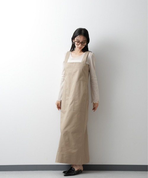 ナゴンスタンス ワンピース（ジャンパースカート ）両サイドポケット付　S ナゴンスタンス ジャンパースカート ナゴンスタンス ロング ジャンパー