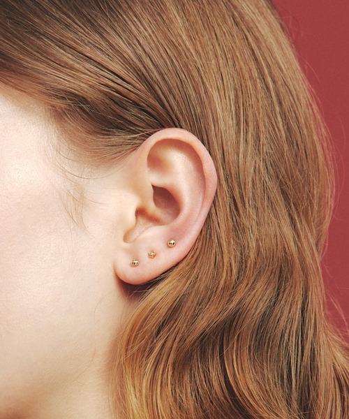 ピアス 「les bon bon」K18 petit coeur pierce BOB571 レディースの画像