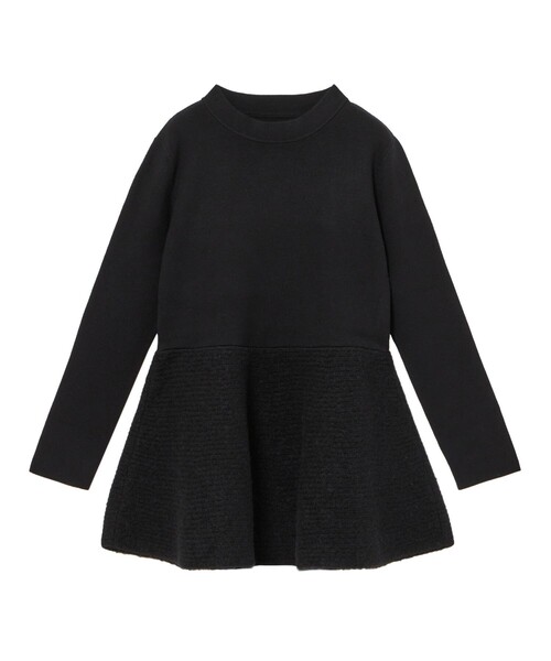 ANAYI（アナイ） ニット セーター ファー加工ペプラム プルオーバー