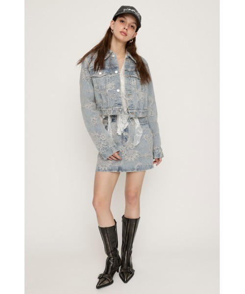 SLY デニムスカート J/W JQ DENIM S/SK ジャストウエスト