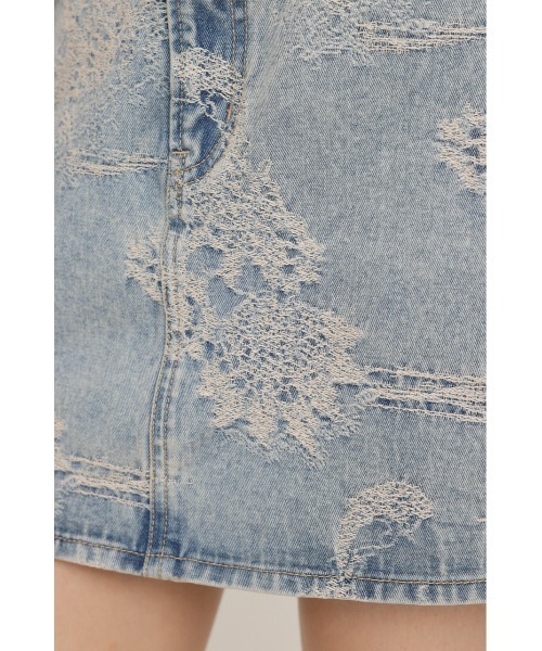 SLY デニムスカート J/W JQ DENIM S/SK ジャストウエスト