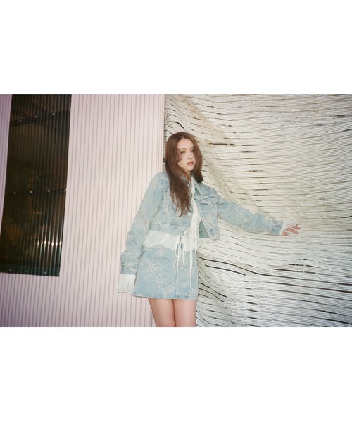 SLY J/W JQ DENIM S/SK デニムショートスカート SLY デニムスカート J/W JQ DENIM S/SK ジャストウエスト