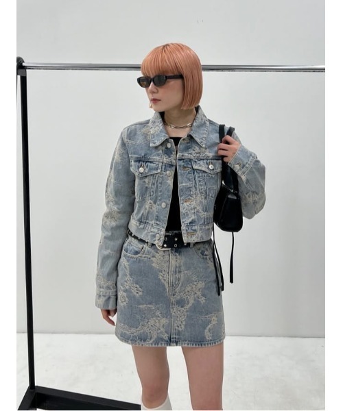 SLY デニムスカート J/W JQ DENIM S/SK ジャストウエスト