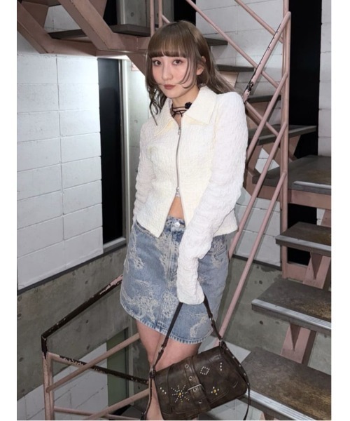 SLY デニムスカート J/W JQ DENIM S/SK ジャストウエスト