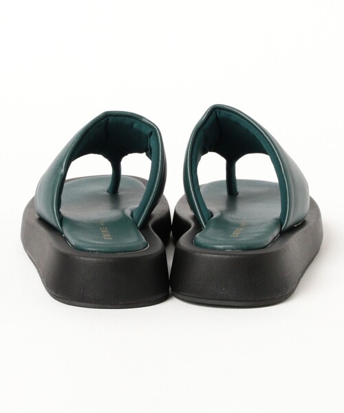 【THEAIRTOWN】グロッシープラットフォームトングサンダル B：MING by BEAMS サンダル プラットフォーム トング サンダル