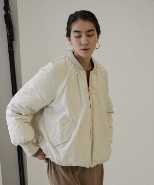 「SALON adam et rope'」 ダウンジャケット FREE オフホワイト レディース_画像8