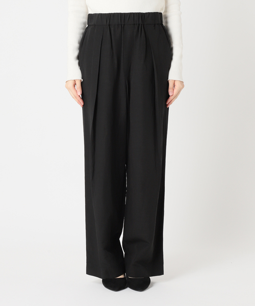 journal standard L'essage スラックス パンツ VIS/LINEN タック