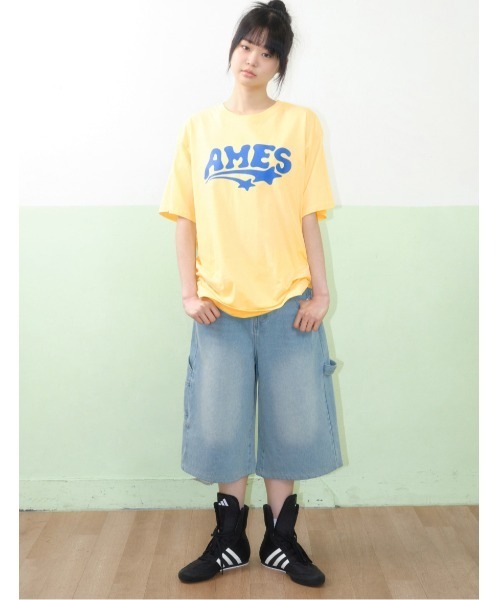 tシャツ A'GEM/9 × .kom 「AMESWORLDWIDE/アメスワールドワイド」NEW AMES LOGO TEE /ニューアメスロゴTE A'GEM/9 × .kom 『AMESWORLDWIDE/アメスワールドワイド』NEW
