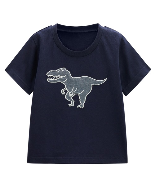 Combi mini tシャツ 半袖Tシャツ（恐竜アップリケ） キッズ 子供服