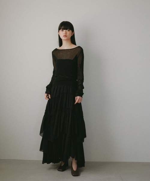 CASA FLINE（カーサフライン） スカート コットンティアードスカート