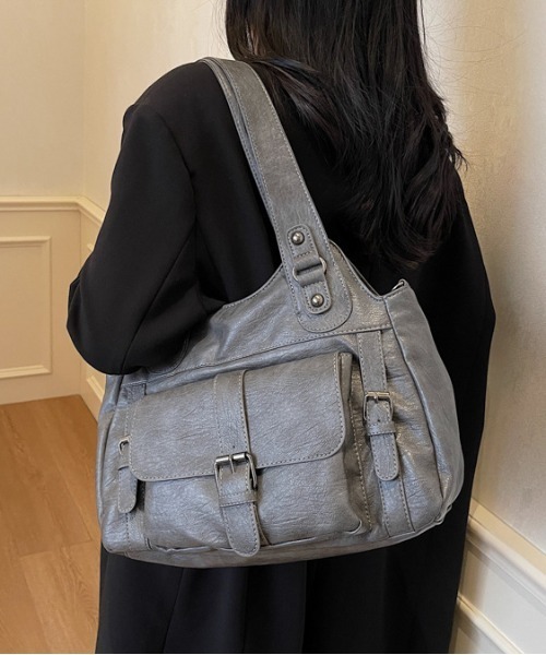 FREE STYLISTS ショルダーバッグ バッグ Y2K レトロ アウトポケット 