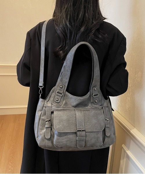 FREE STYLISTS ショルダーバッグ バッグ Y2K レトロ アウトポケット 