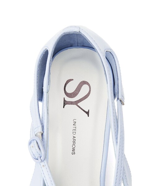 SY UNITED ARROWS パンプス 「SY」リボンサイド オープントゥ