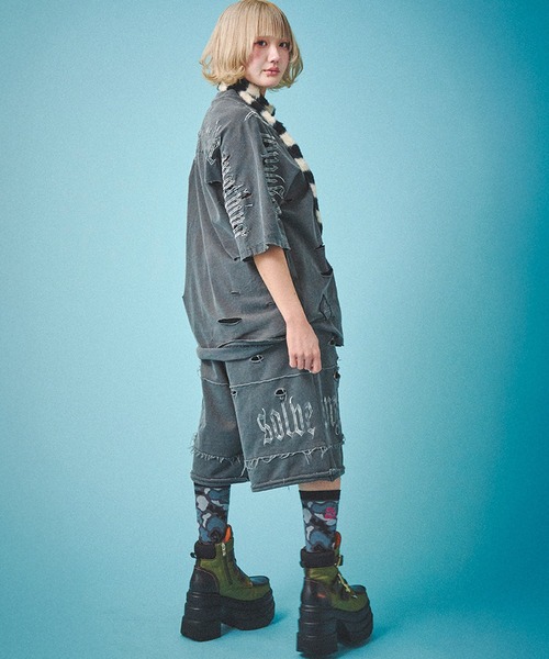 GALFY（ガルフィー） ハーフパンツ ワイドパンツ パンツ 短パン