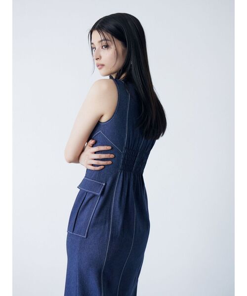 MURUA ワンピース フロントジップナローワンピース : ZOZOTOWN