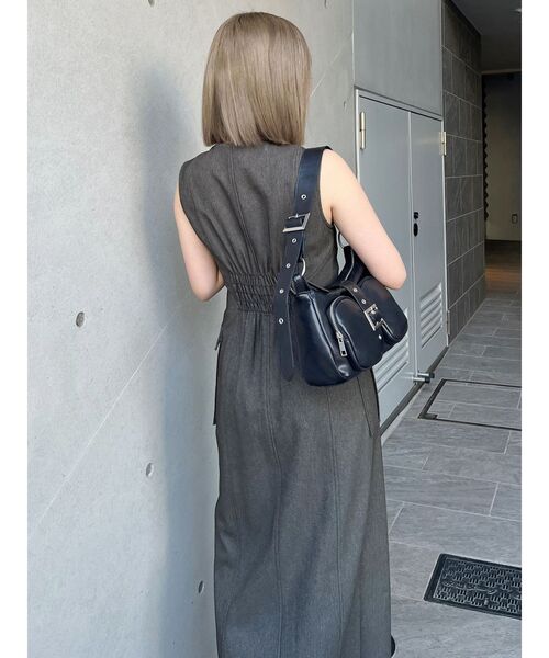 【新品タグ付き】MURUAフロントジップナローワンピース　サイズ2 MURUA ワンピース フロントジップナローワンピース : ZOZOTOWN