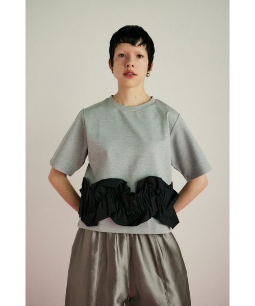 HeRIN.CYE tシャツ Attachment hem tops アタッチメントヘム