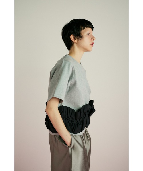 HeRIN.CYE tシャツ Attachment hem tops アタッチメントヘム