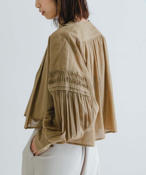 URBAN RESEARCH ブラウス シャツ コットンボイルタックショート