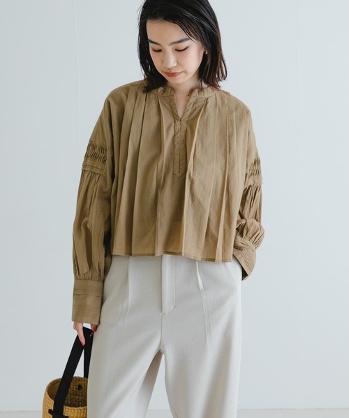 ブラウス シャツ コットンボイルタックショートシャツ レディース URBAN RESEARCH ブラウス シャツ コットンボイルタックショート