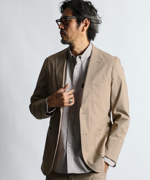 ミジカンDirk Schönberger リネン混テーラードジャケット リネン混テーラードジャケット／洗える | MK MICHEL KLEIN (Women