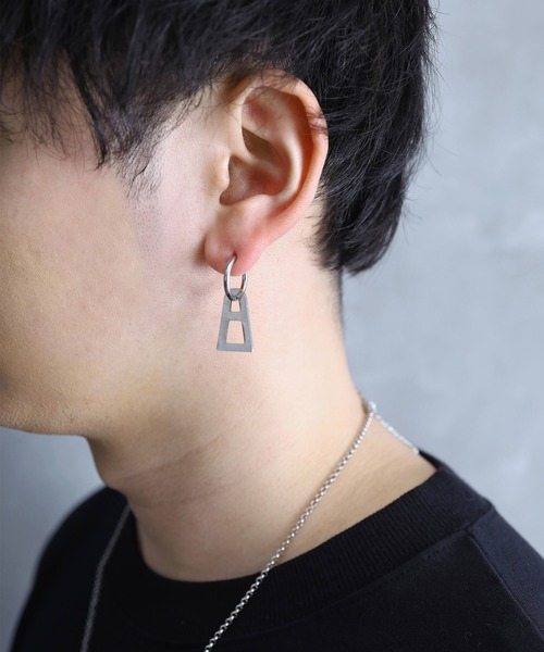 ARROWM ピアス ARROWM Aモチーフ ピアス/イヤーカフ 片耳 メンズ